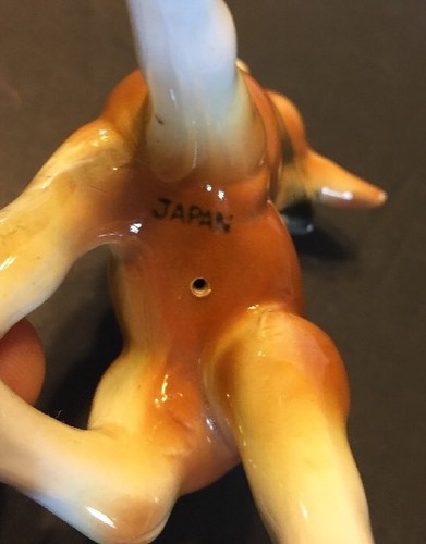Japan entzückendes Pferd Fohlen Mini Keramik Pferd Figur 4 Zoll Bay - Bild 5 von 8