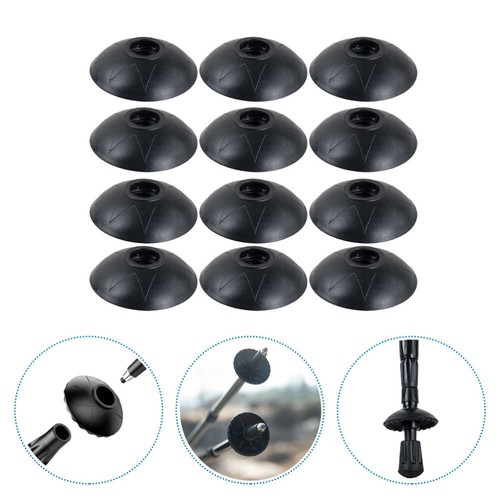 12 PIEZAS Bastones de Trekking Suministro Bastón Accesorios Herramienta Universal Pentagrama a Pie - Imagen 4 de 12