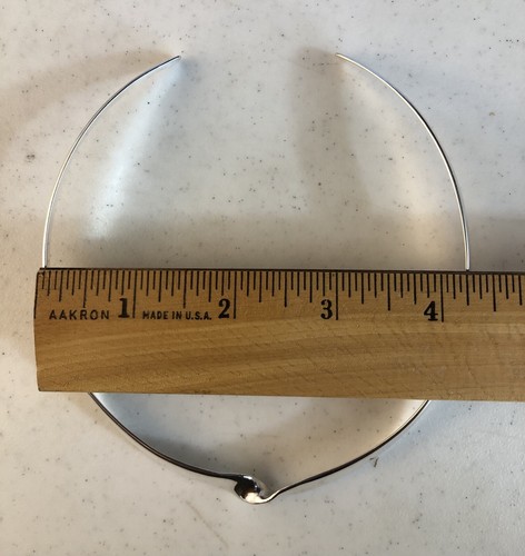 "Collar gargantilla collar de plata de ley 925 con puño torcido sólido de 15"" 37,8 g" - Imagen 16 de 16