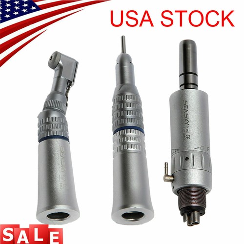 USA Dental Fiber Optic LED E-generator High /Low Speed Handpiece Turbine 4 Hole - Picture 8 of 17