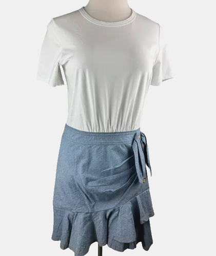 Veronica Beard women's Bari Chambray t- Shirt Dress - size Small - retail $328 - Bild 5 von 9