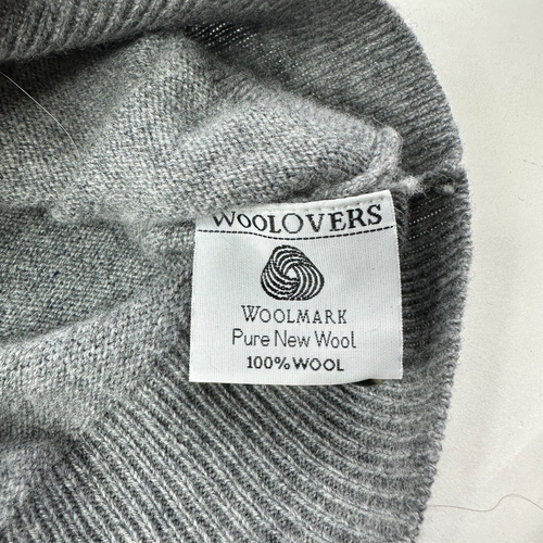 Cárdigan largo Woolovers de lana con botones delanteros para mujer talla L gris manga larga de gran tamaño - Imagen 10 de 11