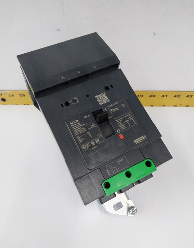 SQUARE D POWERPACT 100 AMP I-LINE CIRCUIT BREAKER 480 VAC 3 POLE BJA36100