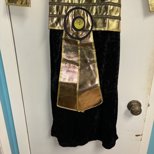 Pharaoh Costume Child Large 12-14 NWOT Robe And Belt Only Halloween Dress Up - Picture 2 of 3
