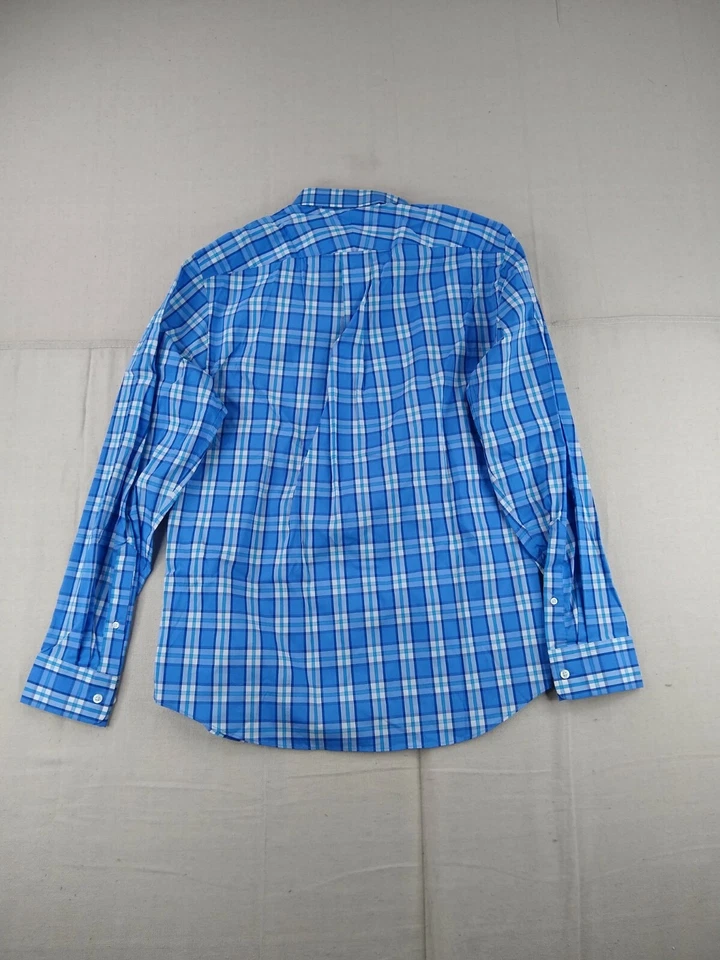 Lands' End - Camisa social manga longa - Masculina - Pequena - Azul - Imagem 2 de 4