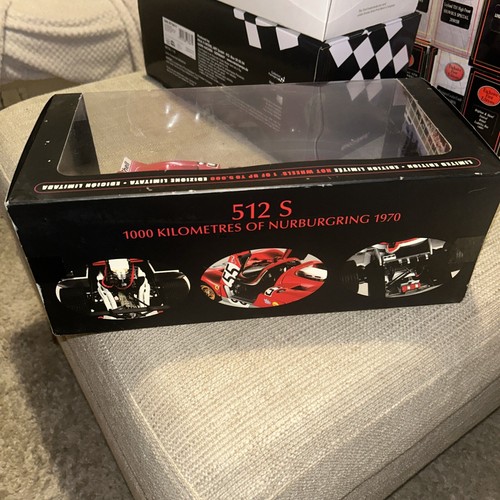 Hot Wheels Elite Ferrari 512S Limited Edition 1/18 Scale Nurburgring 1970 - Picture 8 of 9