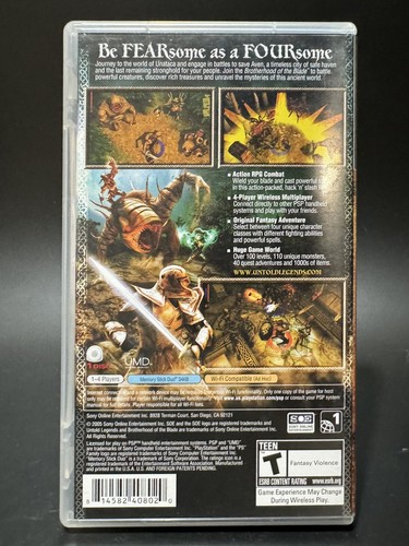 Untold Legends: Brotherhood Of The Blade PSP Juego Cib - Probado - ¡Envío RÁPIDO! - Imagen 2 de 3
