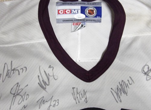 Camiseta deportiva Anaheim Mighty Ducks 2002-03 firmada réplica autenticada por el equipo JSA - Imagen 4 de 6