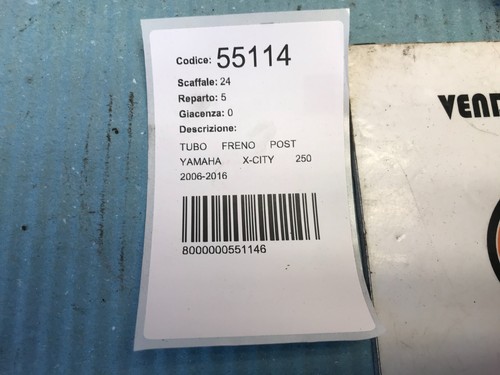 Tubo de freno pinza trasera Yamaha X City 250 2006-2016 - Imagen 3 de 3
