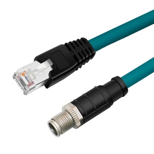 Industrial Ethernet Patching Cord 12 X Coded To RJ45 Cord High Flexible Cable - Afbeelding 13 van 16