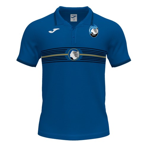 169/88 Joma Atalanta Polo 2020-21 Shirt Free Time Dea Blue Tl.303021.20