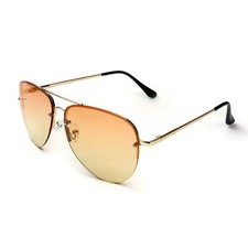 Aviator Sunglasses Women Men Retro Driving Pilot Orange Shades F1837 Gradient