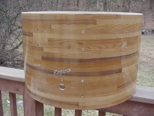 1973 14x22 ROGERS Vintage DRUMS Butcher Block Bass Drum Shell - Project