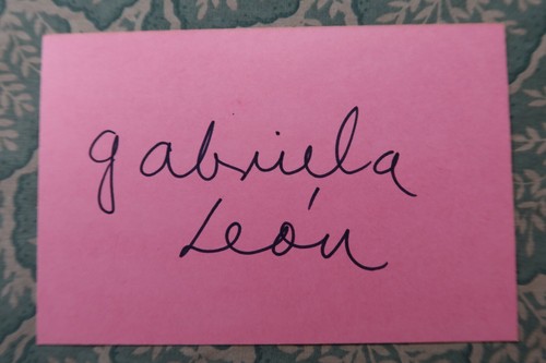 Gabriela Leon - MEXIKANISCHES KINO - Matar o morir - Ach - Kreuz - handsigniert 1985 - Bild 1 von 2