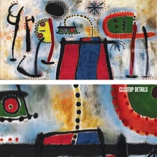 50W"x25H" PAINTING 1953 by JOAN MIRO - MASTERS EXPRESSIONISM CHOICES of CANVAS