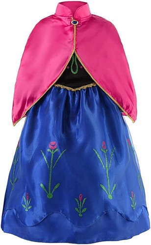 Frozen Princess Costume Dress Elsa Anna Role Play Cosplay - Picture 16 of 26