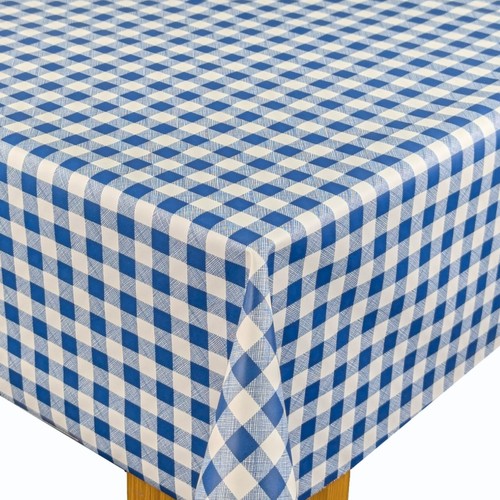Gingham Small 12mm Check Tablecloth Wipe Clean PVC Vinyl Oilcloth Table Cover - Picture 22 of 24