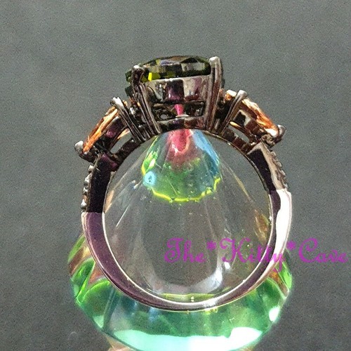 Espumoso Zirconia Cúbica CZ Cristal Geométrico Triple Pera Corte Elegante Anillo - Picture 11 of 29