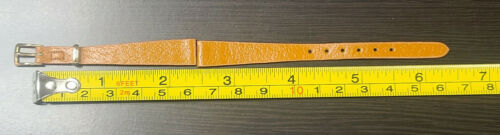 Watch Band Woman's Genuine Leather Tan 10.5 MM NOS - Picture 3 of 6