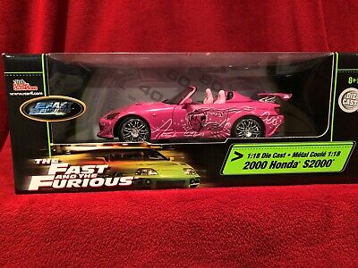Die Cast 1:18 Fast and Furious Pink 2000 Honda S2000 ERTL (JELEN RIDE) MIB/NEW | eBay