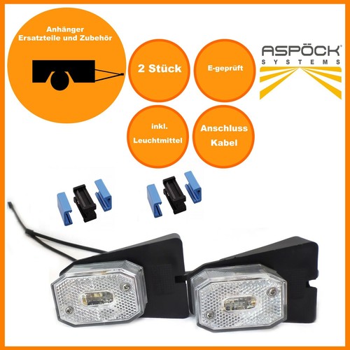 2x Positionsleuchte Umrissleuchte Begrenzungsleuchte Anhänger Aspöck Flexipoint - Bild 1 von 8