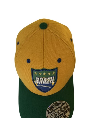BRAZIL Futbol Soccer ZEPHYR STRETCH FIT Z HAT CAP FIFA WORLD CUP NWT XL - Picture 8 of 9