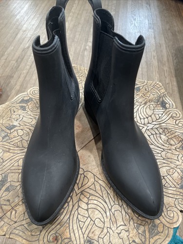 Jeffrey Campbell Size 6- Havana Last Black Stormy Rain Boot S100 - Picture 6 of 6