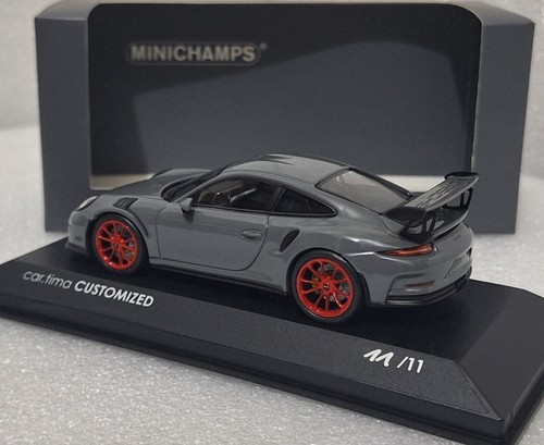 Porsche 911 (991) GT3 RS 2015 Grey/ Red 1:43 Minichamps CA04317005R 1 of 11 PCS - Picture 5 of 16