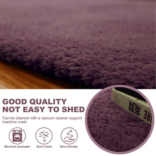 Fluffy Rugs Large Shaggy Rug Soft Mat Anti-Slip Carpet For Living Room Bedroom - Picture 41 of 42