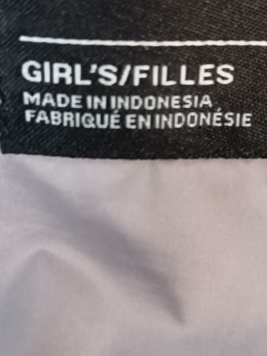 The North Face Girls 550 Down Puffer Jacket With Elastic Waistband & Hood Size X - Picture 14 of 16