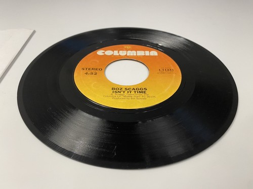BOZ SCAGGS “Breakdown Dead Ahead / Isn't It Time” 7" Vinyl Record 45rpm Columbia - Picture 3 of 6