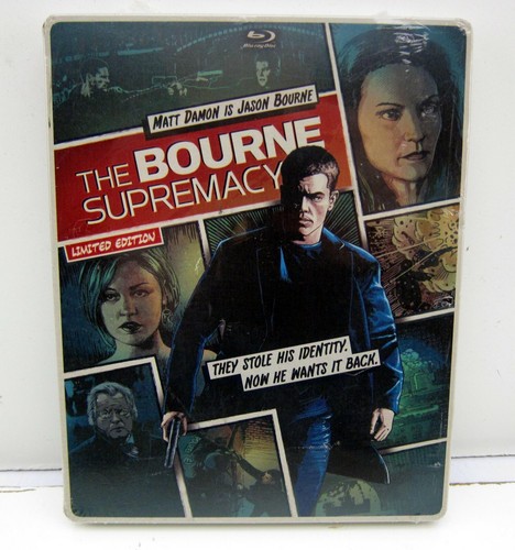 NEW Sealed The Bourne Supremacy Limited Edition Blu-Ray + DVD Steelbook Case - Picture 1 of 2
