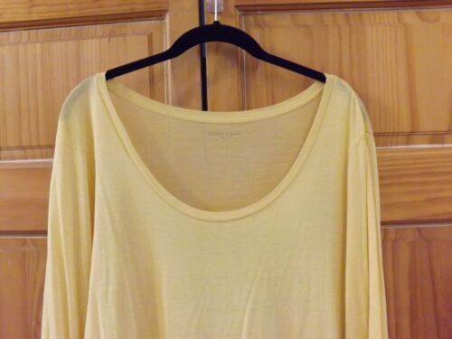 Eileen Fisher Silk Blend Top in Yellow----size L - Picture 2 of 7
