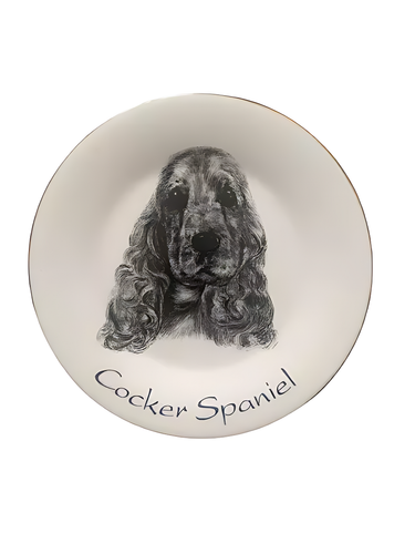 Cocker Spaniel Fine Bone China Teller - Norfolk China - Neuzustand - Bild 1 von 3