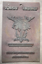 Vintage Printing Letterpress Rubber Block Cut  BUCK, UNCLE TOM  9 1/2" X 6" 7008