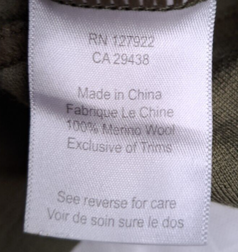 Mountain Khaki Jackson Hole Wyoming Mens M Wool Zip Up Jacket Workwear Pockets - Picture 7 of 8