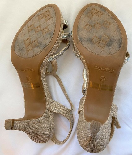 DREAM PAIRS Women's Amore 3 Stilettos Open Toe Pump Heel Sandals Size 8.5 - Picture 6 of 6