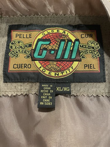 Vintage Global Identity G-III Brown Suede Vest Mens Size XL Biker Western Snap - Picture 7 of 7