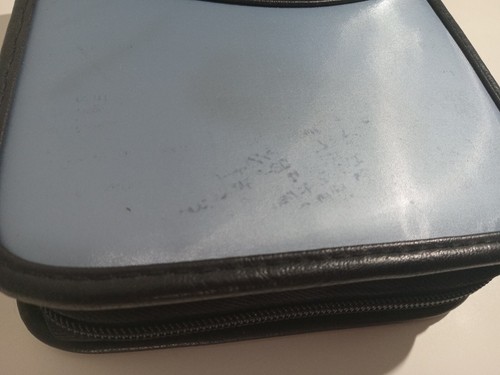 Case Logic 24 DVD/CD Wallet Black Blue Zippered Storage Case - Vintage Y2K Retro - Picture 7 of 11