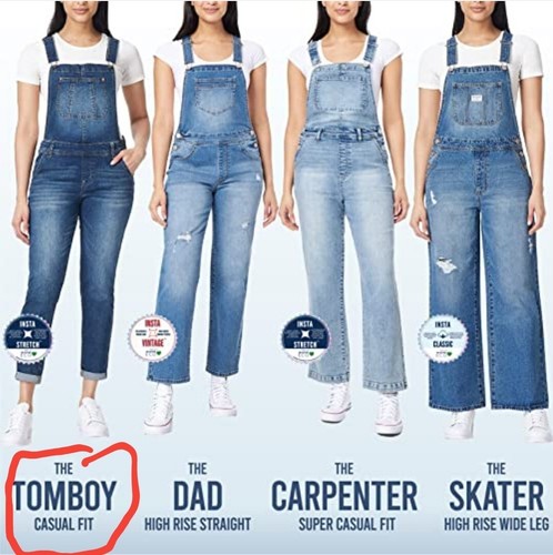 WallFlower Overalls Juniors XS Extra Small Bexley Tomboy Ankle - Picture 4 of 10