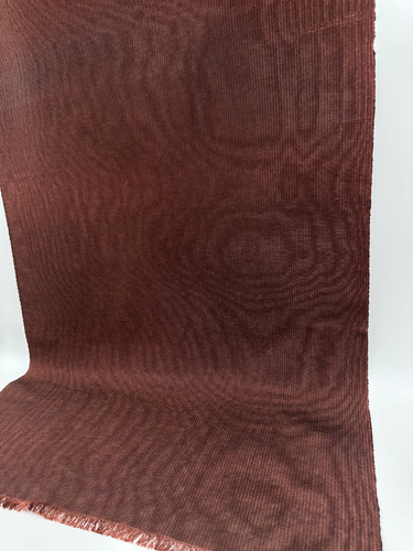 Light Brown Silk Moire Fabric By 2 Meters,Watermark Patterned. - Picture 9 of 10