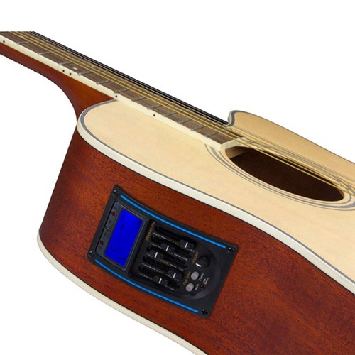 5 Band Acoustic Guitar Preamp EQ Equalizer Piezo Pickup Tuner Amplifier LCD Set - Picture 5 of 6