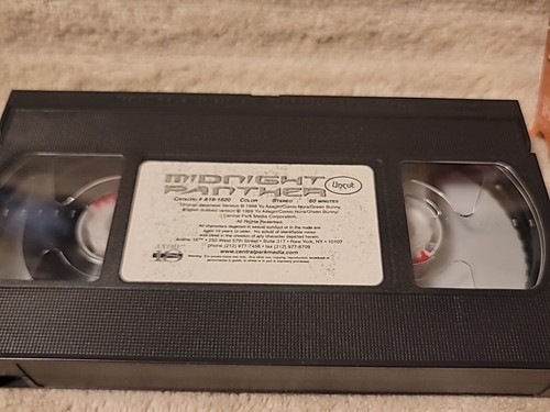 Midnight Panther (VHS, 1999, ungeschnitten auf Englisch synchronisiert) - Bild 3 von 3
