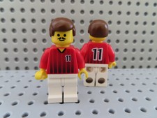 Lego Figur Sports Fußballspieler rot weißes Team Nr. 11 soc090 3420 3425 3421