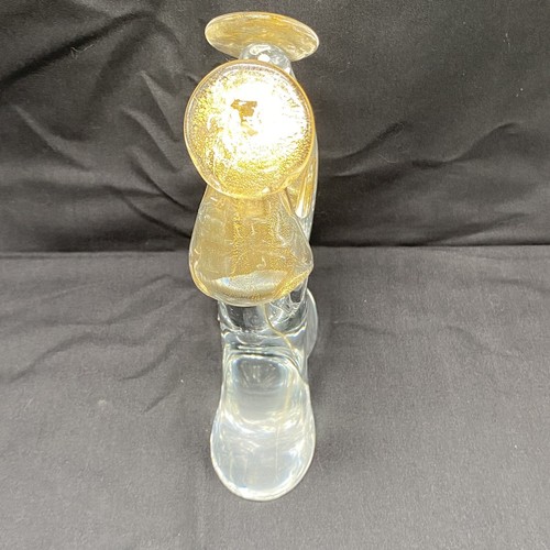 Vtg Murano Holy Family Joseph Mary Baby Jesus Gold Flecks Glass Statue Figurine - Picture 5 of 14