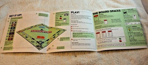 Monopoly 2015 Gioco da Tavolo Pezzi di Ricambio Manuale Istruzioni Libretto - Foto 2 di 2