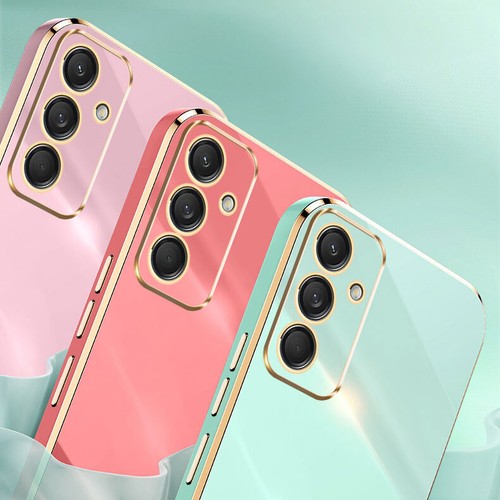 Für Samsung Galaxy M55, Luxus Stoßfest Beschichtung Rand Weich TPU Case Cover - Bild 1 von 21