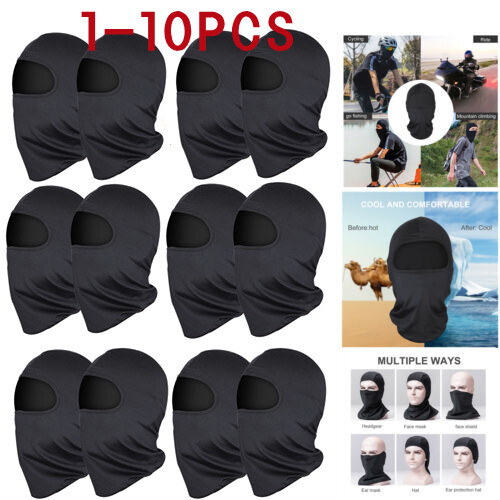 Lot Tactical Balaclava Hat Full Face Mask Lightweight Motorcycle Warmer Mask US - Picture 1 of 12