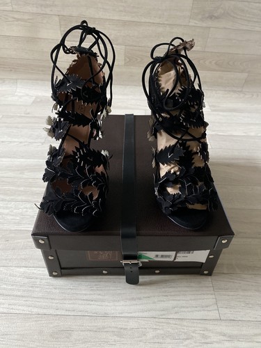 Alaia Heels Stiletto Pumps Open Toe Wildleder High Heels Alaia Paris 38 UK5 - Bild 4 von 12