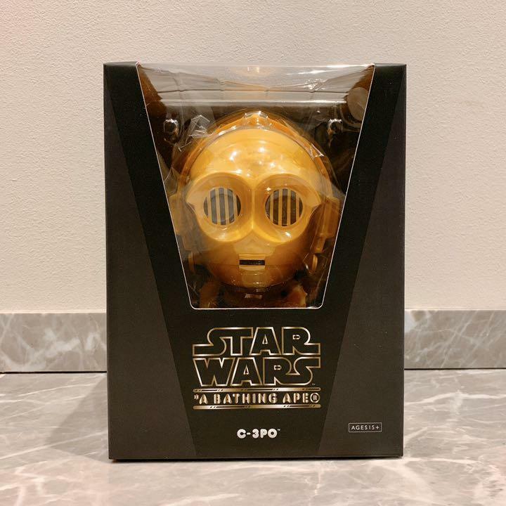 A BATHING APE BAPE x STAR WARS C-3PO Baby Milo Figure Vinyl Collectible Dolls A BATHING APE BAPE x STAR WARS C-3PO Baby Milo Figure Vinyl Collectible Dolls